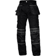 thumbnail image 5 of Men’s Heavy Duty Work Pants – Cordura Knee Utility Trousers for Construction with Multiple Pockets Black, 5 of 6