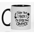 thumbnail image 4 of Inkdotpot Take The Risk Or Lose The Chance 11oz CeramicCoffeeMug Positive Quotes Gift For Employee Boss Coworkers -Black, 4 of 6