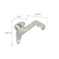 thumbnail image 5 of Design House 182006 Standard Handrail Bracket Satin Nickel 5-Pack, 5 of 9