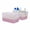 Blush, variant on Tidy Matte Closet Storage Bins with Handles, Stackable, 2-Pack, Peach