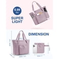thumbnail image 2 of Bolsa de mano BAGSMART para mujer plegable con bolsa de almacenamiento, color morado, 2 of 7