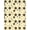 Black Mustard Cream, Pattern 17, variant on ODIKA 8'x10' Washable Area Rug Non-Shedding, Easy Care, Vinyl Note Record Album Disc Motif Border Round Cd Themed Music Flowing Dynamic for King Size Bedroom Under Bed, Master Suite