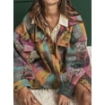thumbnail image 6 of KelaJuan Women Plaid Jacket, Long Sleeve Turn-down Collar Button Closure Shirt Casual Jacket Outwear, 6 of 6