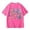 shirts 102#Pink, variant on WAYUTE Girls Short Sleeve T Shirt Number Print Top for Children Playful Graphic Tee Soft Loose Cute Summer Daily Wear
