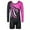 D Hot Pink Black, variant on 3-12Y Female Gymnastics Leotards Girls Embroidery Purple Ballet Dancewear