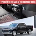 thumbnail image 3 of Car Front Rear Seat Covers Seat Protectors Pad for Chevrolet Silverado 1500 Black Red 5 Pcs Front Rear, 3 of 7