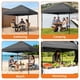 thumbnail image 5 of QinaQin Carpa pop up de 10x10 pies con armado one push, ventilación superior, bolsa con ruedas, 4 sacos de arena, 8 estacas y 4 cuerdas, color gris, 5 of 8