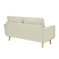 thumbnail image 4 of 67.7" Wide Mid-Century Modern Upholstered Tufted Loveseat Sofa With Wooden Legs | Stylish seating with tufted cushions, ideal for living rooms, offices, and small spaces, 4 of 9