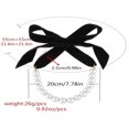 thumbnail image 5 of Jinsinto Collier Ras du Cou à Perles à la Mode pour Femmes Usage Quotidien (Noir), 5 of 5