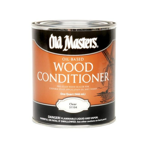 Old Masters 1626464 1 qt. Oil-Based Wood Conditioner, Clear - Pack of 4