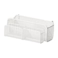 thumbnail image 4 of Cesta metálica colgante para guardar el teléfono, bebidas o como estante en la mesilla de noche. Blanco L con cesta, 4 of 7