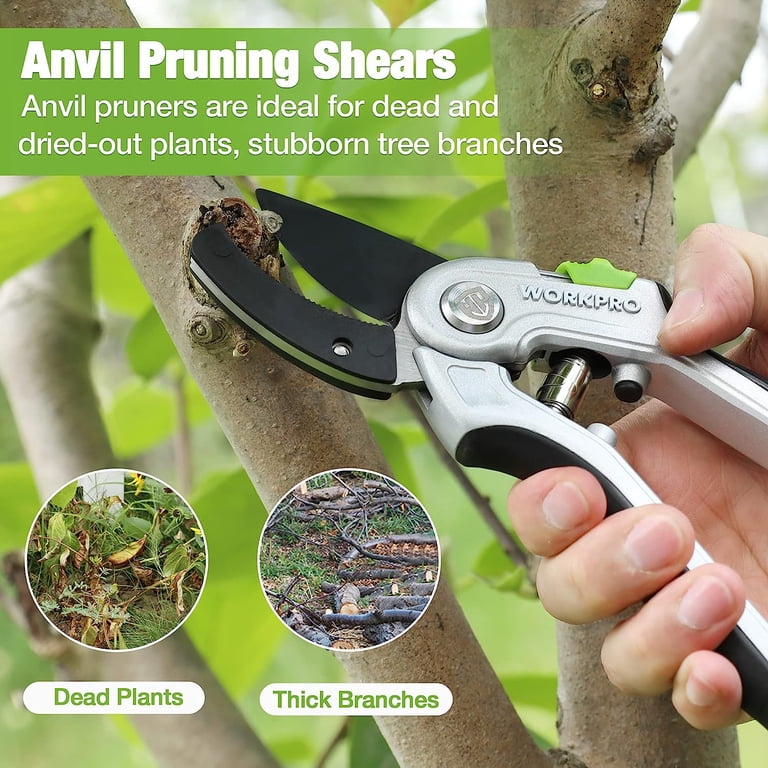 Workpro Heavy Duty Garden Anvil Pruning Shears photo 7