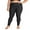 Black-plus size, variant on Charmo Plus Size Swimming Pants for Womens High Waisted Sport Swim Leggings UPF 50+