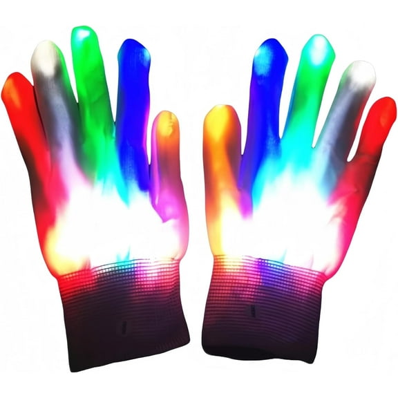 LED Finger Light Gloves,in Halloween Chrismas PartyLed Light Up Gloves Cool Finger Flashing Toys Rave Party Favor Gifts For