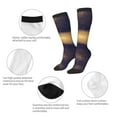thumbnail image 6 of Haiem Gold Black Glitter Socks, Funny Novelty Crazy Design Cotton Socks Sports Socks Knee High Socks For Men, Women,1Pairs - Gift For Working Friends, 6 of 9