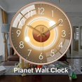 thumbnail image 3 of 12 Inch Round Non-ticking Wall Clock, Large Number Modern Quartz Battery Operated Silent Wall Clocks For Home Living Room Office Kitchen School,B, 3 of 5