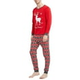 thumbnail image 4 of Meihuid Family Matching Pajamas Set Christmas PJ's Sleepwear Printed Top and Striped Bottom, 4 of 4