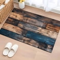 thumbnail image 2 of Vintage Wooden Large Area Rugs for Bedroom Living Room, Soft Non Slip Carpet Bedside Rug, Farmhouse Retro Shabby Wood Rectangular Floor Cover Kitchen Accent Rug 2'x3' for Dining Room/Office, 2 of 9