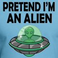 thumbnail image 3 of CafePress - Halloween Pretend Im An Alien T Shirt - Fitted T-Shirt, Vintage Fit Soft Cotton Tee, 3 of 4