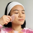 thumbnail image 5 of Mei Apothecary Mini Rose Quartz Gua Sha Facial Massage Beauty Tool, 5 of 5