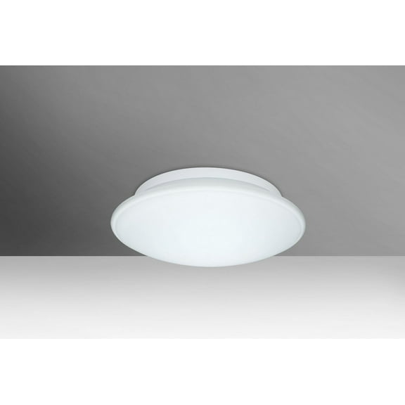 943207C-Besa Lighting-Sola 10-One Light Flush Mount-10 Inches Wide by 3.75 Inches High-Opal Matte Glass Color-Incandescent Lamping Type