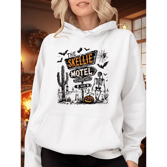 Halloween hooded Casual The Skyfall Graphic Tee T Shirt Top Vintage Mystery Mother Design White S-2XL