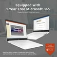 thumbnail image 3 of HP Premium Stream Portable 14 Pouces HD BrightView, Intel Celeron N4120, 16 Go RAM, 64 Go Stockage eMMC, UHD Graphics, Caméra Web HD, 1 An Office 365, Bluetooth, WiFi, HDMI, Win 11s, Blanc, Carte USB Hotface 32 Go, 3 of 9