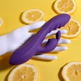 thumbnail image 5 of Evolved Wavy Rabbit Rabbit Vibrator, Purple, 5 of 7