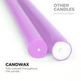 thumbnail image 2 of CANDWAX 8 inch Taper Candles Set of 12 - Dinner Candles Dripless - Tall Candles Long Burning Perfect for Dinner, Party or Wedding Candles Decor - Lilac Candles, 2 of 9