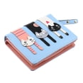 thumbnail image 1 of Monedero de cuero Sunnimix cremallera para mujeres Azul claro, 1 of 8