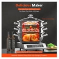 thumbnail image 2 of 3-Tier Stainless Steel Steamer, Non-Stick Meat Vegetable Cooking Steam Pot Kitchen Steamer Cooker Dumpling Steamer for Induction Cookers, Electric Ceramic Stoves, 2 of 9