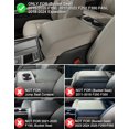 thumbnail image 7 of KBH Center Console Cover for 2015-2020 Ford F150 / 2017-2022 F250-F550 / 2018-2024 Expedition, PU Leather Truck Interior Accessories Middle Console Cover, Gray, 7 of 7