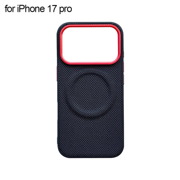 Case for iPhone 17 Pro/Pro Max, Tech Woven Fabric Shockproof Cover, Anti-Slip Design for MagSafe