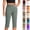 13## (Green), variant on Womens Capri Pants High Waisted Stretchy Crop Athletic Office Work Pants Tummy Control Yoga Dress Pant with Pockets(Purple,L)