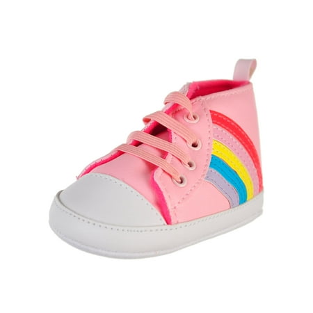 First Steps by Stepping Stones Baby Girls' Hi-Top (Best Shoes For Baby First Steps)