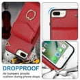 thumbnail image 4 of Elegante funda multifuncional tipo cartera para iPhone 6 Plus/6s Plus con correas, ranura para tarjetas, soporte para anillo, protección para cámara, material de PU, a prueba de golpes, un, 4 of 5