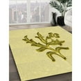 thumbnail image 2 of Ahgly Company Indoor Square Patterned Sun Yellow Area Rugs, 5' Square, 2 of 6