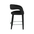 thumbnail image 6 of Meridian Furniture Sylvester Black Vegan Leather Stool, 6 of 9