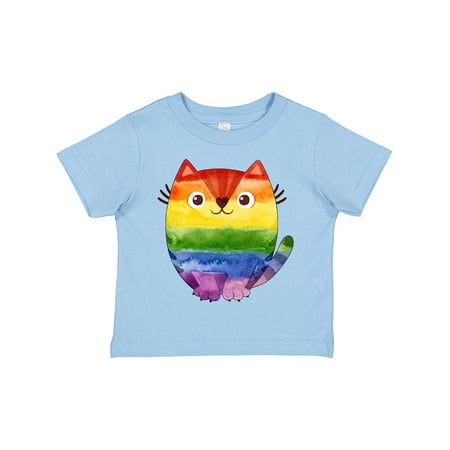 

Inktastic Pride Cute Rainbow Cat Boys or Girls Toddler T-Shirt