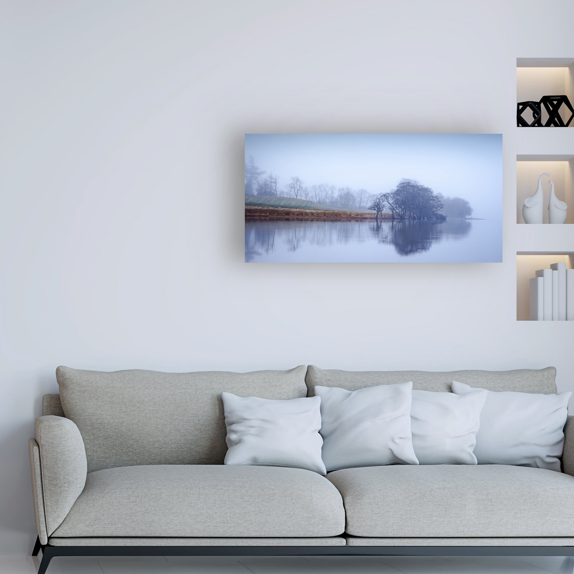 Trademark Fine Art 'Autumn Haze, Loch Eck' Canvas Art by Lynne Dougla