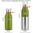 thumbnail image 4 of Santeco Stainless Steel Kola Water Bottle 17 fl oz, Green, 4 of 6