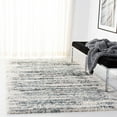 thumbnail image 2 of SAFAVIEH Fontana Danny Abstract Shag Runner Rug, Green/Ivory, 2'3" x 8', 2 of 5