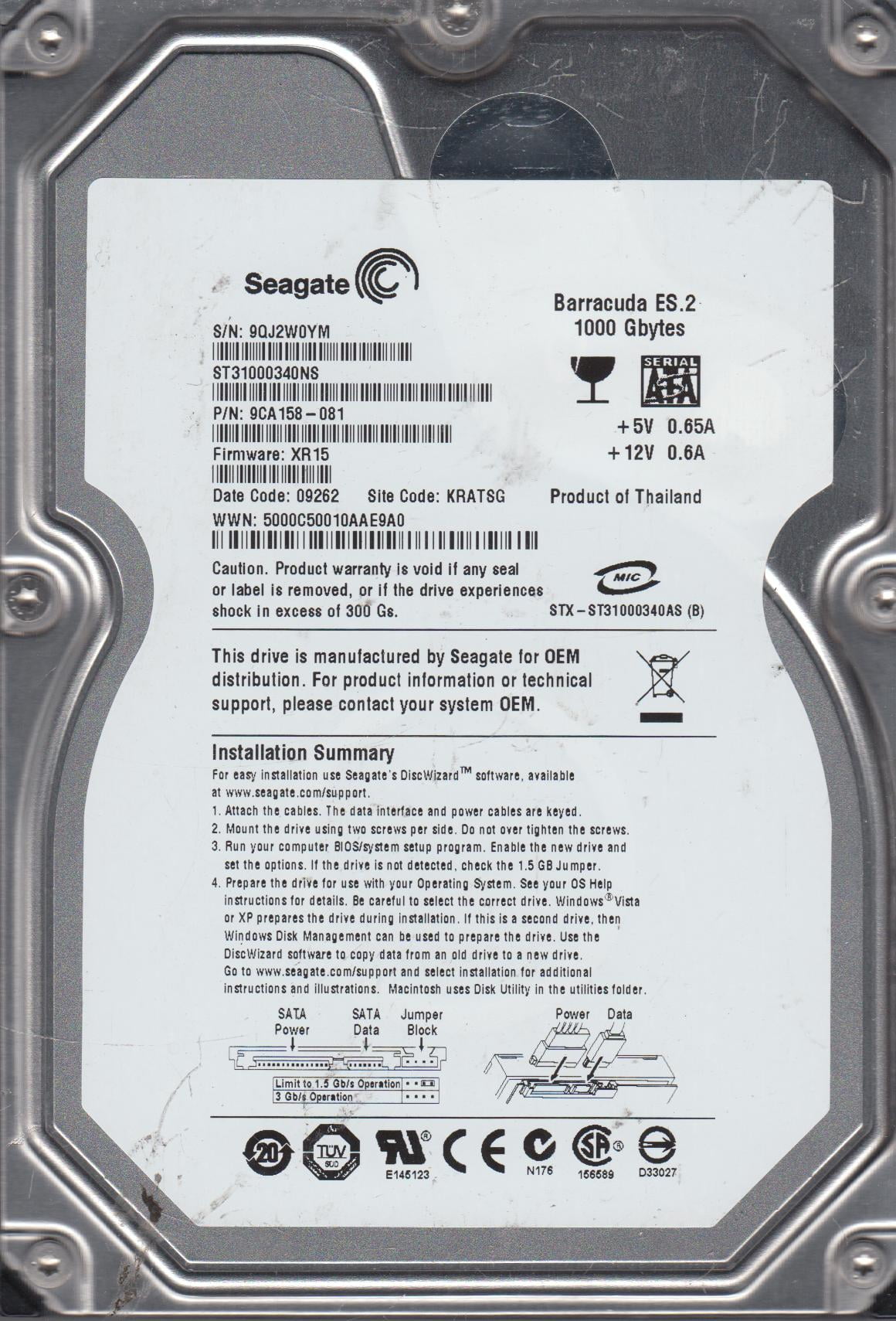 Seagate Skyhawk 6TB Internal HDD - Computer Hard Drive Storage