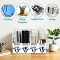 Arum Lilies 3 Pack Magazine File Holders Desktop File Organizer ...