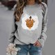 thumbnail image 5 of Sudaderas de Acción de Gracias Para Mujer Suéter de Cuello Redondo Blusa Suelta Tops Sin Capucha Odeerbi ODB204163, 5 of 7