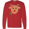 thumbnail image 3 of Inktastic Girl Reindeer Long Sleeve T-Shirt, 3 of 5