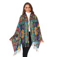thumbnail image 3 of FORMRS Womens Scarf Winter Soft Long Big Warm Shawls Wrap Tassel Scarves, Abstract Eagle, 3 of 9