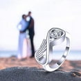 thumbnail image 5 of Infinity 12 Birthstone Mini Ring Hold Loved Ones Ashes Cremation Urn Ring for Women Finger Ring Memorial Jewelry, 5 of 7