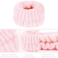 thumbnail image 4 of Diadema, toallas de muñeca, juego de muñequeras para lavar la cara, diademas para el cuidado de la piel para mujeres, tela de toalla de rizo, esponja hinchada, diadema facial, bandas para el, 4 of 5