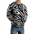 thumbnail image 5 of 3D Colorful Zebra Pattern 3D Print Hoodie Men Women Autumn Thin Pullover Sweatshirt Vintage Streetwear Tops, 5 of 6